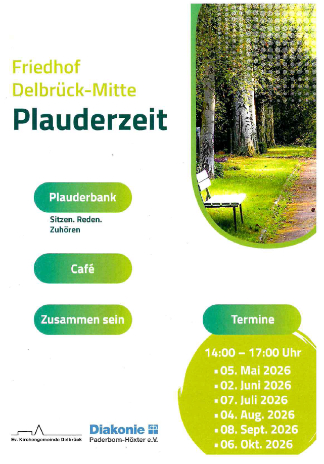 Plauderzeit am Friedhof 2026