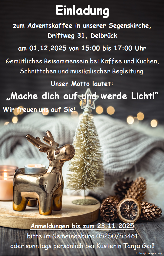 Einladung Adventskaffee 01.12.2025